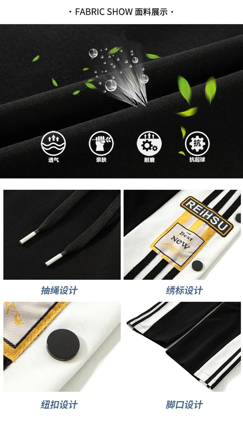 Description Picture 2 of itemWide Leg Straight Leg Small Medium Formal Workwear Waisted Drawstring Tapered Fit Regular Fit Trousers sweatpants