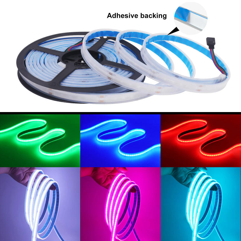 Description Picture 3 of item12V 24V 576 840LEDs/M RGB COB LED Strip Waterproof IP67 IP21 TV BackLight Home Decor Self Adhes Led Tape Diode Flexible Ribbon