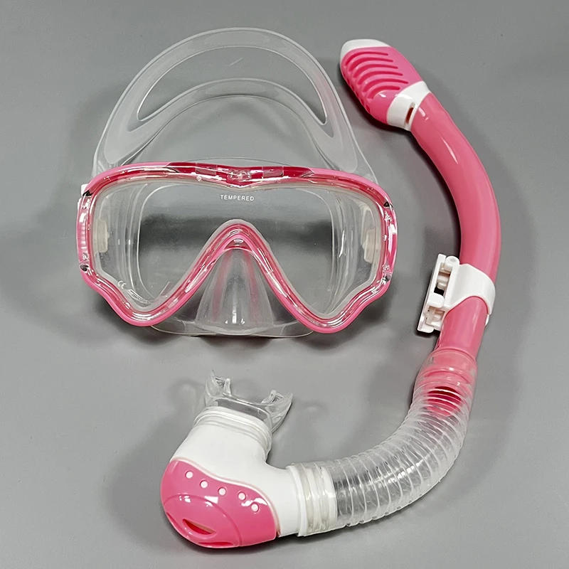 Description Picture 3 of itemNew Professional Snorkel Diving Mask and Snorkels Goggles Glasses Diving Swimming Tube Set Snorkel  Child Unisex