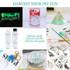 Epoxy Resin Kit Crystal Clear Hardener Kit Easy Mix DIY Supplies For Art Casting Resin Jewelry Projects TS1 Adhesives & Sealers