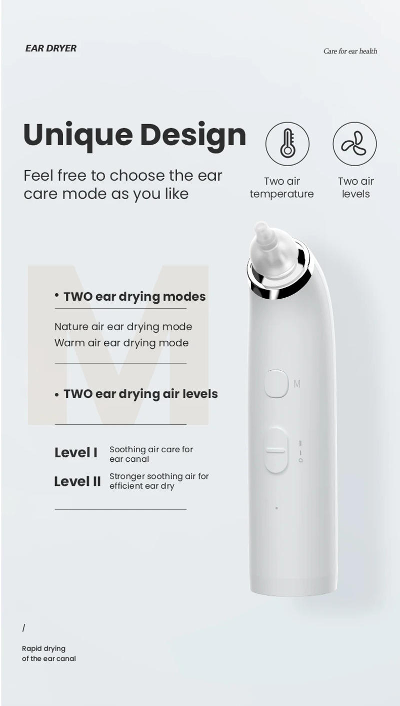 Description Picture 6 of itemEar Dryer Smart Thermostat Low Noise Ear Care Device Prevents Bacterial Growth Prevent Ear Canal Inflammation Dry Ear Canal