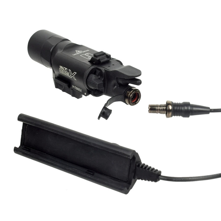 Description Picture 5 of itemUS Warehouse Tactical Surefire X300 Ultra Pistol Gun X300U Handgun SF Scout Flashlight for Glock 17 19 CZ-75 Weapon Lights