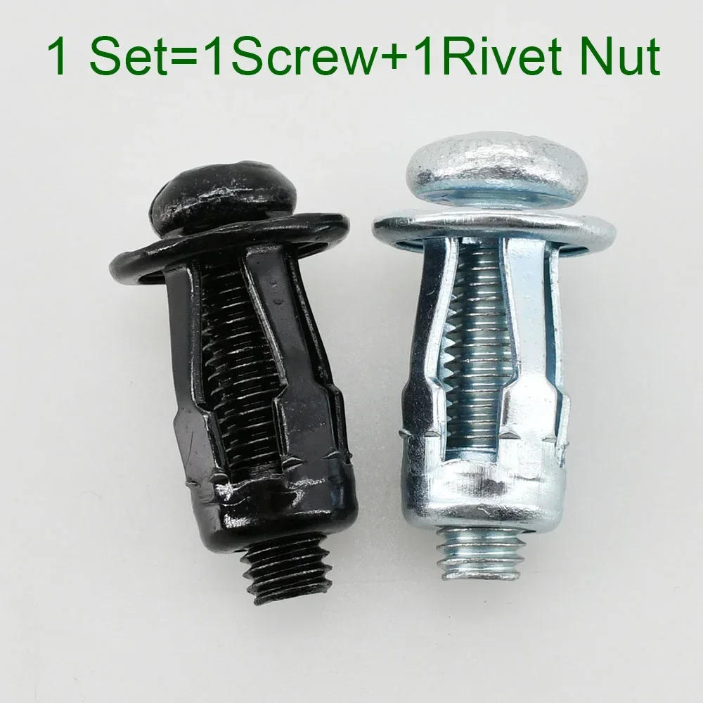 Description Picture 3 of itemM4 M5 M6 M8 Jack Nut Screw Set Molly Panel Clamp Expansion Petal Shape Metal Rivet Nut Bolt Set Pop Nuts For Car License Plate
