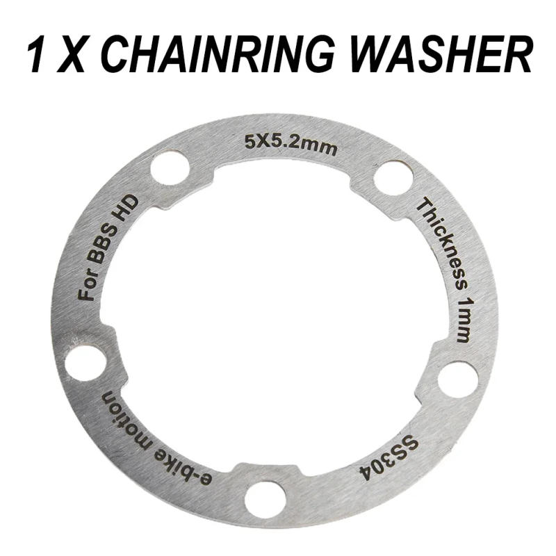 Description Picture 2 of itemChain Ring Washer  Electric Bicycle Chain Ring Washer For BAFANG For BBSHD Ebike Accessories Chain Ring Offset Correction Spacer