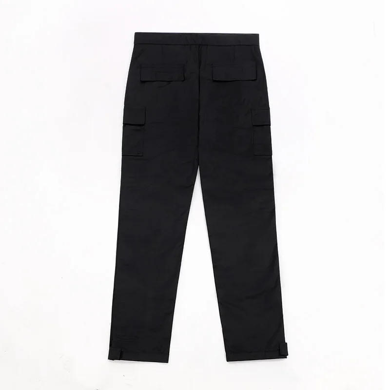 Description Picture 4 of itemButton Brewed Overalls Ribbon Casual Pants Trousers High Street Sports Pants Men Trendy Unique Hip Hop Pants Fashion Good Match