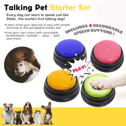 Recordable Talking Button Child Interactive Toy Phonograph Answer Buzzers Portable Recording Sound Button Party Noise Makers