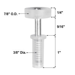 4PCS New Top Guide Wheel Pivot Hinge Nylon Plastic Repair Parts Rust-resistant White Hardware Bifold Cabinet Door Closets
