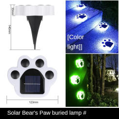 Outdoor Solar Lawn Lamp New Garden Garden Plug-in Solar Light Led Underground Lamp Landscape Lamp  Outdoor Lighting