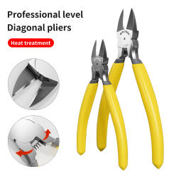 5/6" General Purpose Wire Cutting Pliers Wire Stripping Tool Mini Diagonal Pliers Side Cutting Cable Burr Pliers Electrician DIY