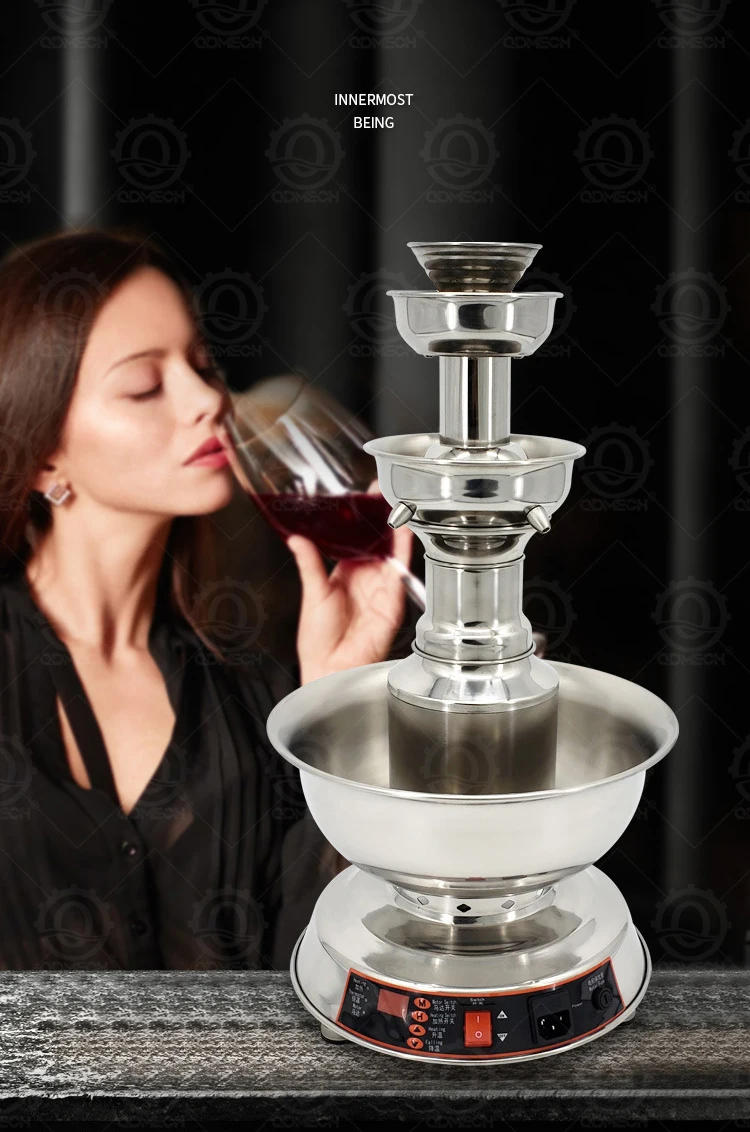 Description Picture 2 of itemDe Professional Service Kitchen Home Use Fountain Wine Display Fountain Machine