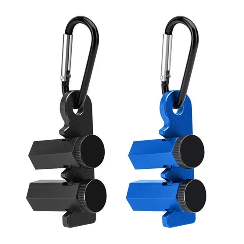 Description Picture 3 of itemStair Gauges for Framing Square and Rafter, Stair Stops Gauge Woodworking Right Angles Ruler with Carabiner M4YD