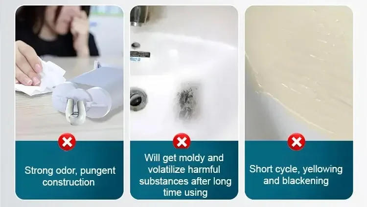 Description Picture 2 of itemTile and Ceramic Glaze Repair Paste Caulking Agent Has Super Strong Adhesion Repairable Enamel Tub Chips and Sink Cracks Sealers