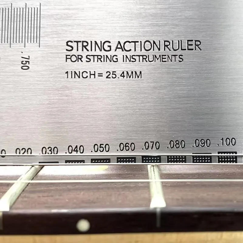 Description Picture 6 of itemString Action Ruler Gauge Guitar Repairing Tool for Luthier Fit for Guitar Ukulele Bass Banjo Mandolin