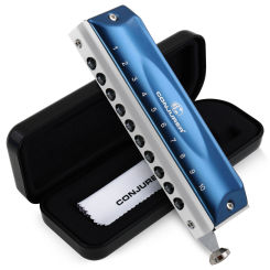 CONJURER Chromatic Harmonica 10 Hole 40 Tones Harmonica Key of C  for Kids Adult Beginners
