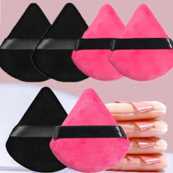 Velvet Cosmetic Foundation Puff Soft Triangle Makeup Puffs Women Face Beauty Sponge Blender Washable Makeup Powder Accessories