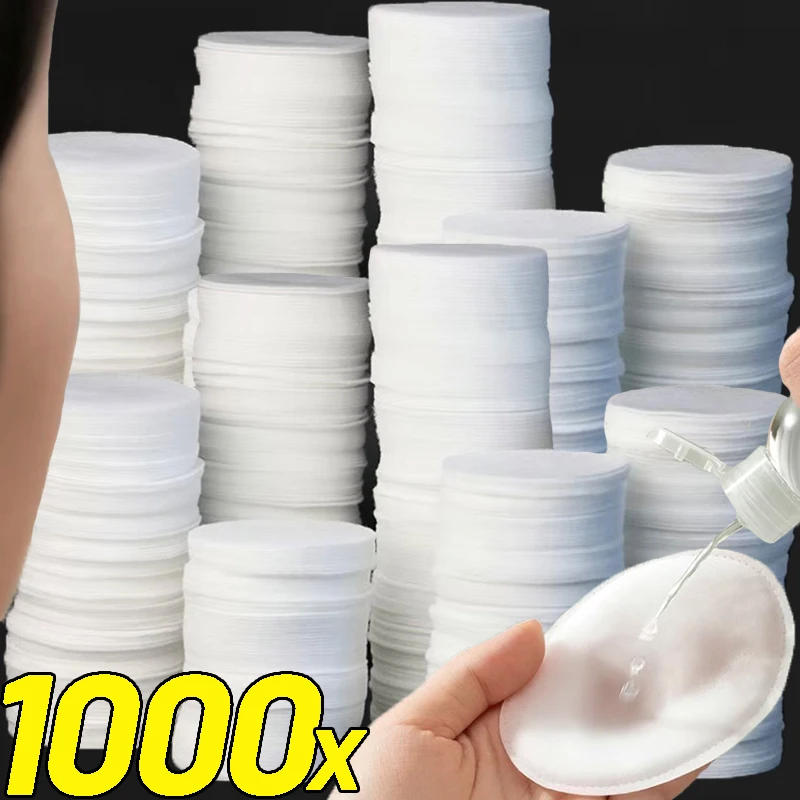 Description Picture 4 of itemDisposable Soft and Breathable Circular Makeup Remover Pads Doubles Sided Cotton Pads Non-Irritating for Daily Facial Cleaning