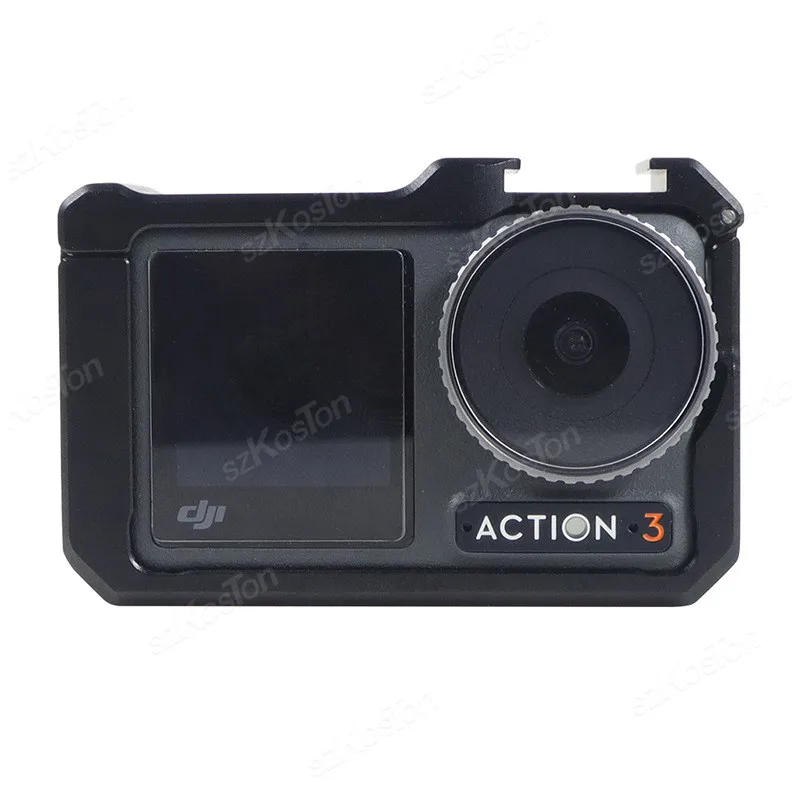 Description Picture 5 of itemAluminum Metal Sport Camera Rabbit Cage with Cold Shoe 1/4inch Hole Full Protective Frame Case For DJI Osmo Action 5 Pro 4 3