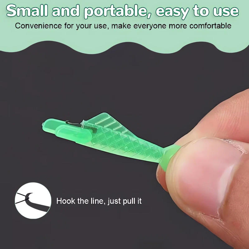 Description Picture 6 of item10pcs Plastic Threading Machine, Sewing Machine Needle, Quick Lead Machine, Clothing Sewing Accessories (Small Fish Shape)