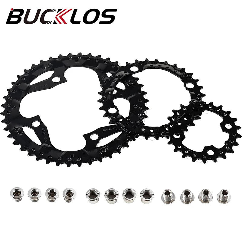 Description Picture 2 of itemBUCKLOS Bicycle 104BCD Chainring 3x9S 22T/32T/44T Mountain Bike Chain Ring Durable 104/64BCD Triple Chainring Set Cycling Parts