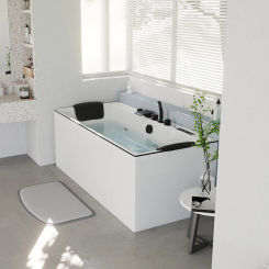 Acrylic Whirlpool Outdoor Intelligent Constant Temperature Surfing Massage Bathtub Modern Household Aldult Hydromassage Bath