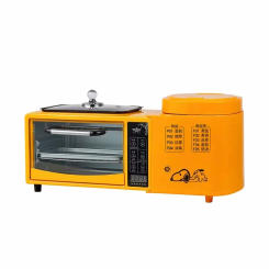 Home Rice Cooker Multifunctional breakfast Cooker electromechanical oven 4in1 Toaster sandwich maker Internet famous frying pan
