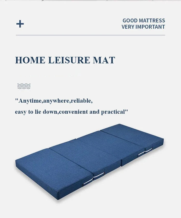Description Picture 3 of itemFoldable Sponge Mattresses Office Lunch Break Single Bed Furniture Simple Mat Tatami Yoga Pad Memory Foam Folding Mattress