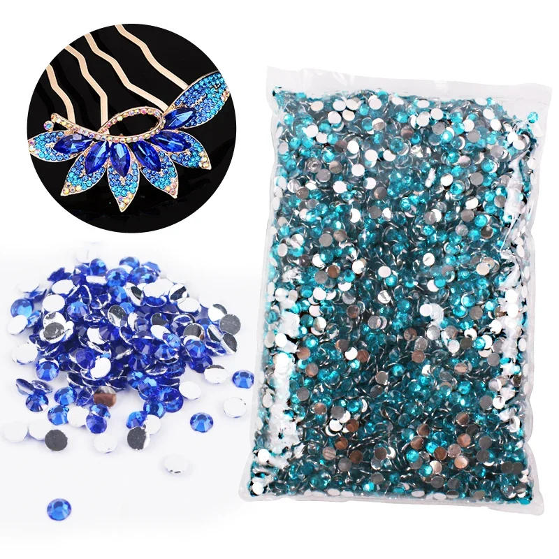 Description Picture 2 of itemBig Package 2-6mm Resin Non Hot Fix Rhinestones Bulk Wholesale Flat Back Plastic Crystals Nail  Ab Trimmings Crystals For Crafts
