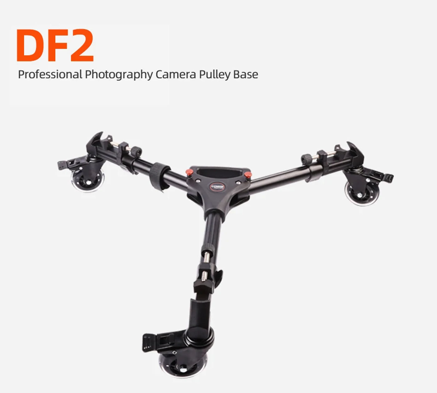 Description Picture 2 of itemCOMAN DF2 Professional Foldable Camera Tripod Dolly 3 Wheels Stand Pulley Base Universal Camera For Studio Photo Video Live