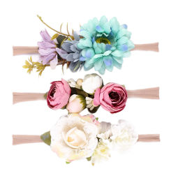 3 Pcs Tiara Wedding Headpiece Hair Decorations for Kids Floral Headband Accessories Child Bridal Garland