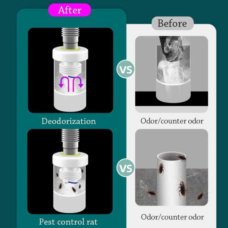 Description Picture 3 of itemWash Basin Sewer Pipe Plug Drain Cover Drain Smell Blocker Anti-Odor For Kitchen Bathroom Washing Machine Insect Pipe Connector