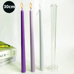 30cm Long Pole Candle Molds Diy Church Aromatherapy Candle Making Tool Acrylic PC Plastic Mold Kit Dinner Decoration Candles