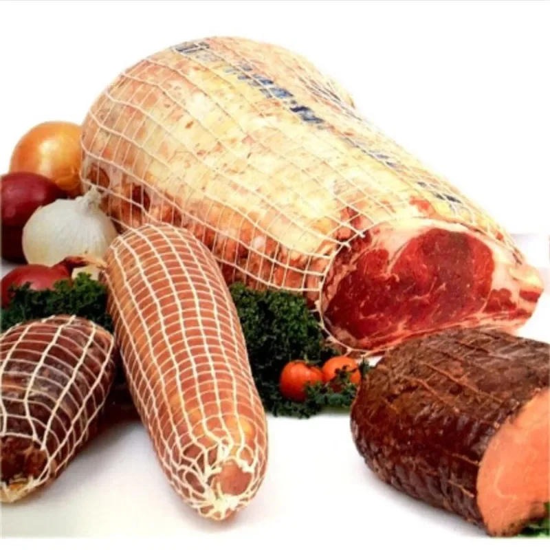 Description Picture 5 of itemWoven Smoked Meat Packaging Net Cover Elbow Barbecue Ham Sausage Bacon Cooked Food Net Bag Kitchen Cooking Tool Accessories