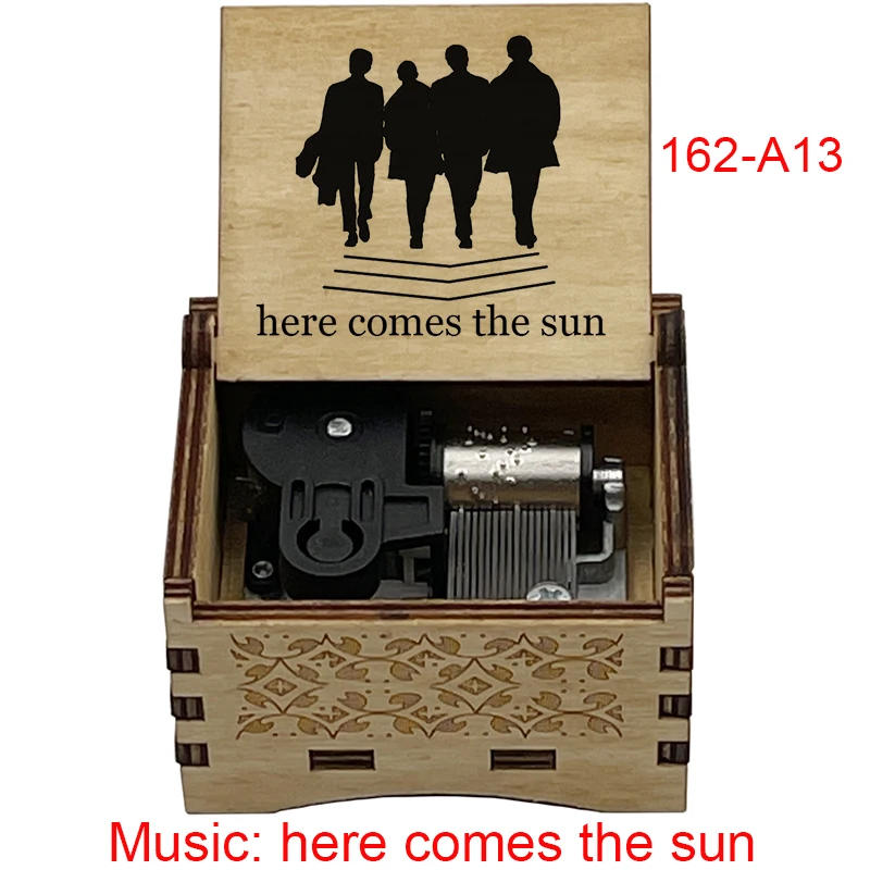 Description Picture 3 of itemhere come the sun mechanical Music Box band music fans teacher birthday Christmas gift home office decoration