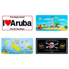 Vintage Metal Tin Signs, I LOVE ARUBA Plaque, Car, Bar, Cafe, Home Decor, Wall Stickers, Art Poster Iron Billboard Plates,30x15