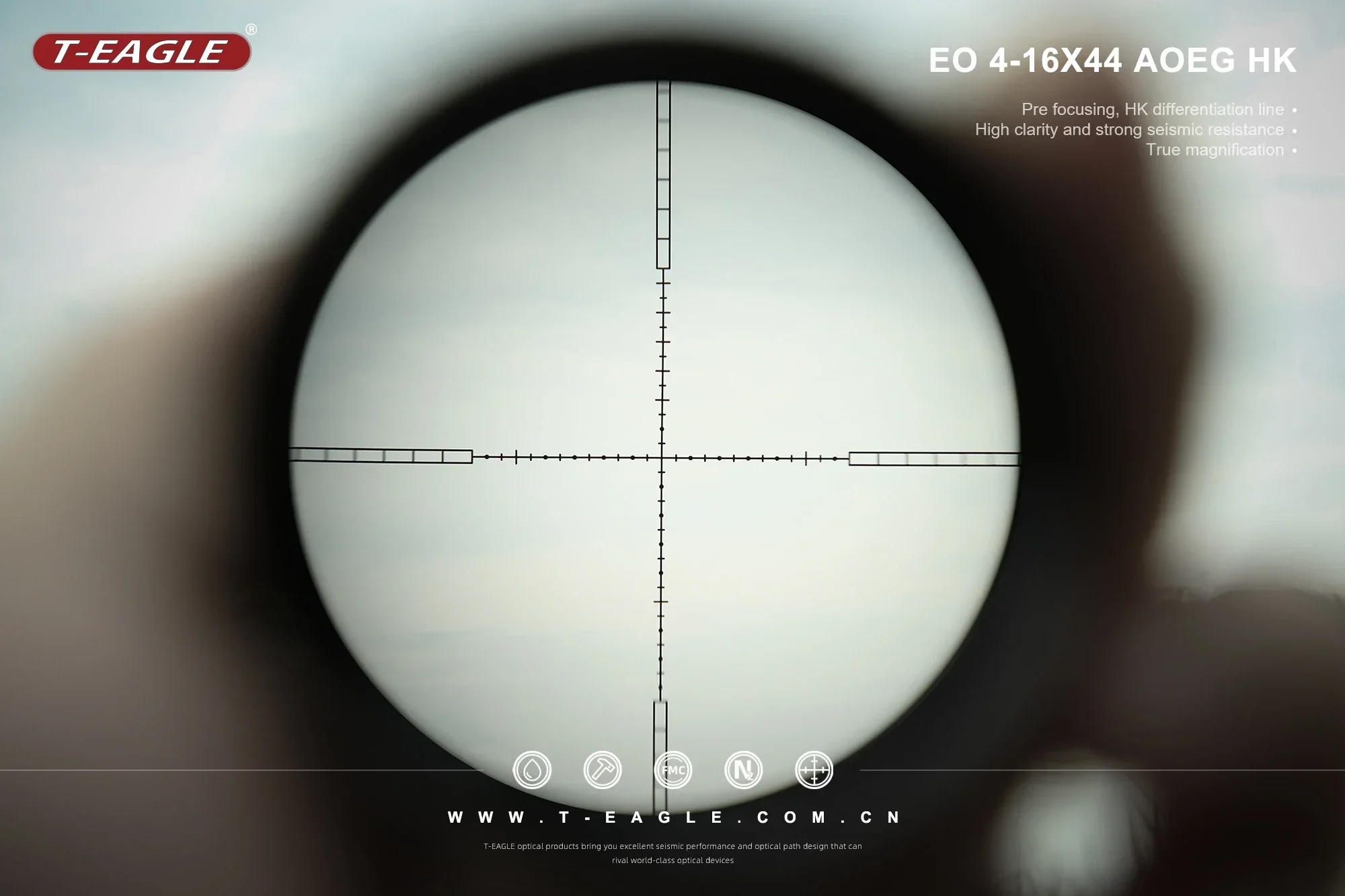 Description Picture 2 of itemEO 4-16x44 AOEG Rifle Scopes Sniper Air Gun Sight for Hunting Airsoft Optical Telescopic Spotting PCP Riflescopes