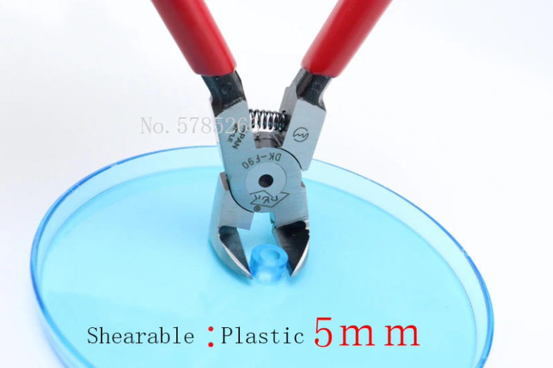 Description Picture 3 of itemRight Angle Nozzle Pliers Electronic Precision Top Cutting Pliers 90 Degree Flat Scissors 6-Inch Plastic Model Diagonal Pliers