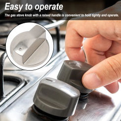 4 Pcs Gas Stove  Knobs Cooker  Oven Witch  Cooking Locks Cookware Parts Replacement Silver Hob Control Knobs Switch 6mm