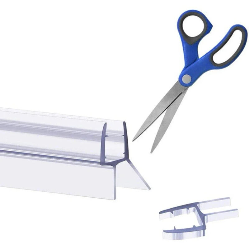 Description Picture 6 of item185615165 50cm Bath Shower Strip Seal For Screens Doors Fits 4-6mm Glass Seals Gaps Glass Door Weatherstrip Hardware