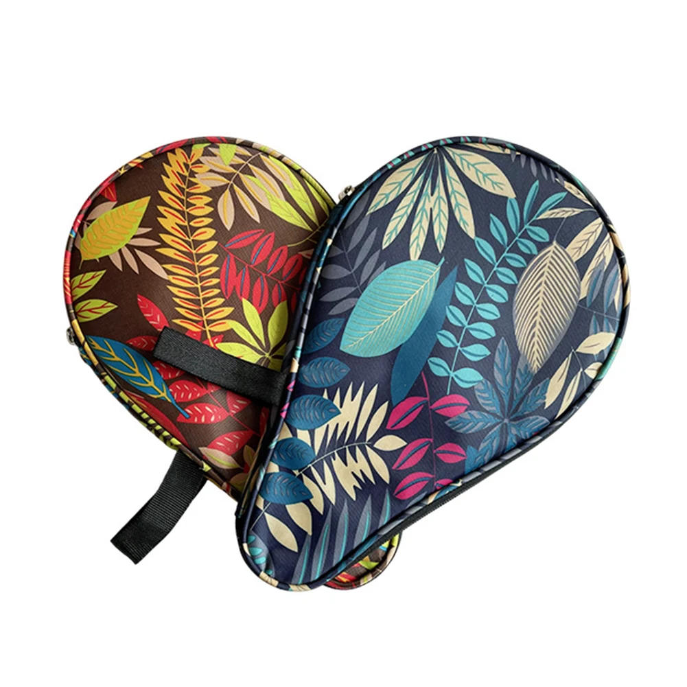 Description Picture 2 of itemMaple Leaf Table Tennis Racket Gourd Shape Storage Bag With Independent Ball Bag Oxford Cloth Waterproof Wear-Resistant Racket