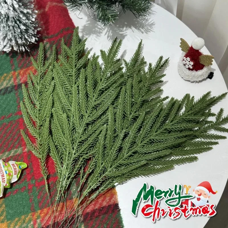 Description Picture 6 of item30/5PCS Christmas Artificial Pine Needles Branches Fake Plants Bouquet New Year Christmas Tree Home Decor DIY Wreath Gifts Box