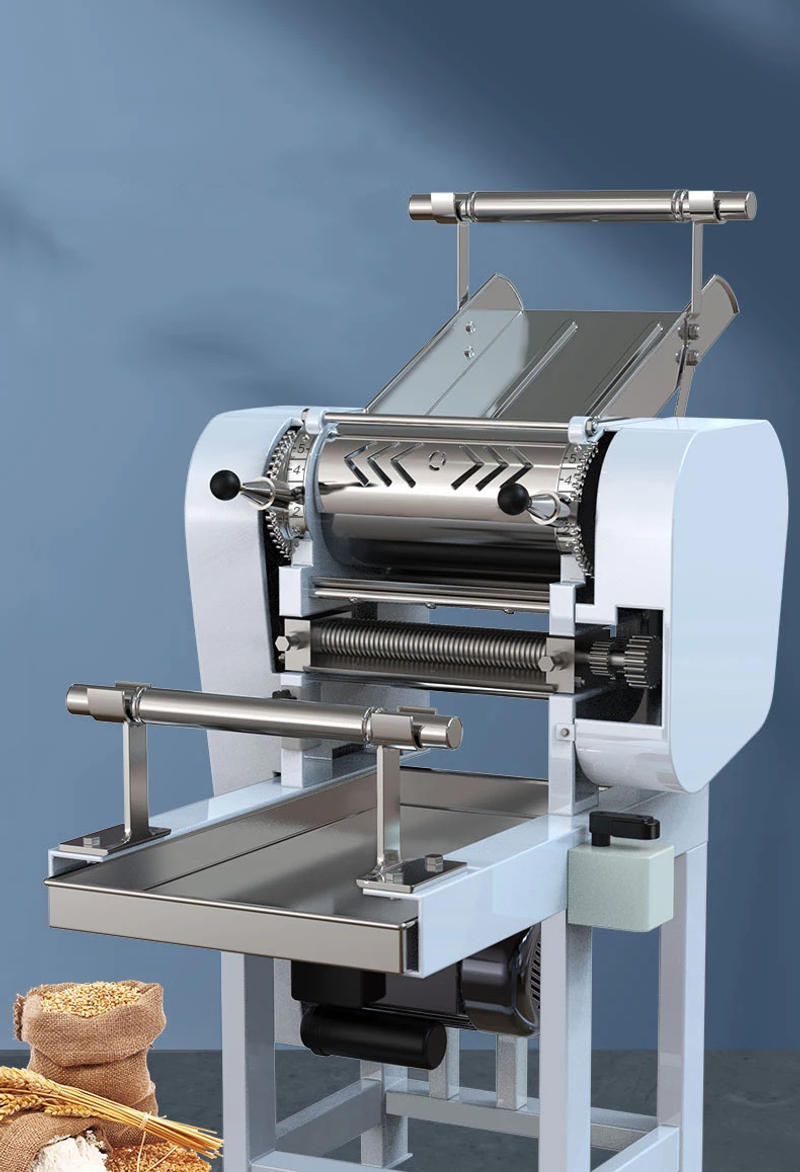 Description Picture 2 of itemElectric Dough Roller Stainless Steel Desktop Commercial Maker Noodle Pressing Machine Full-Automatic Dumpling Multifunctional