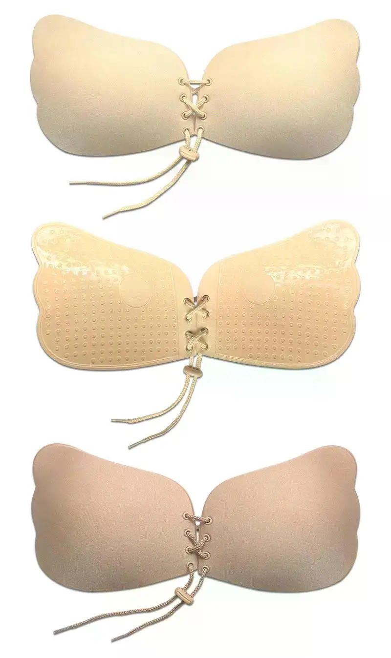 Description Picture 2 of itemInvisible Strapless Adhesive Stick Bra Strapless Push Up Bras Women Sexy Backless Lingerie Seamless Silicone Bralette Underwear