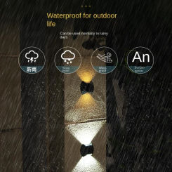 Solar Wall Light Outdoor Waterproof Balcony Wall Lights for Courtyard Street Landscape Garden Decor Lamp Solar Outdoor Wall Lamp