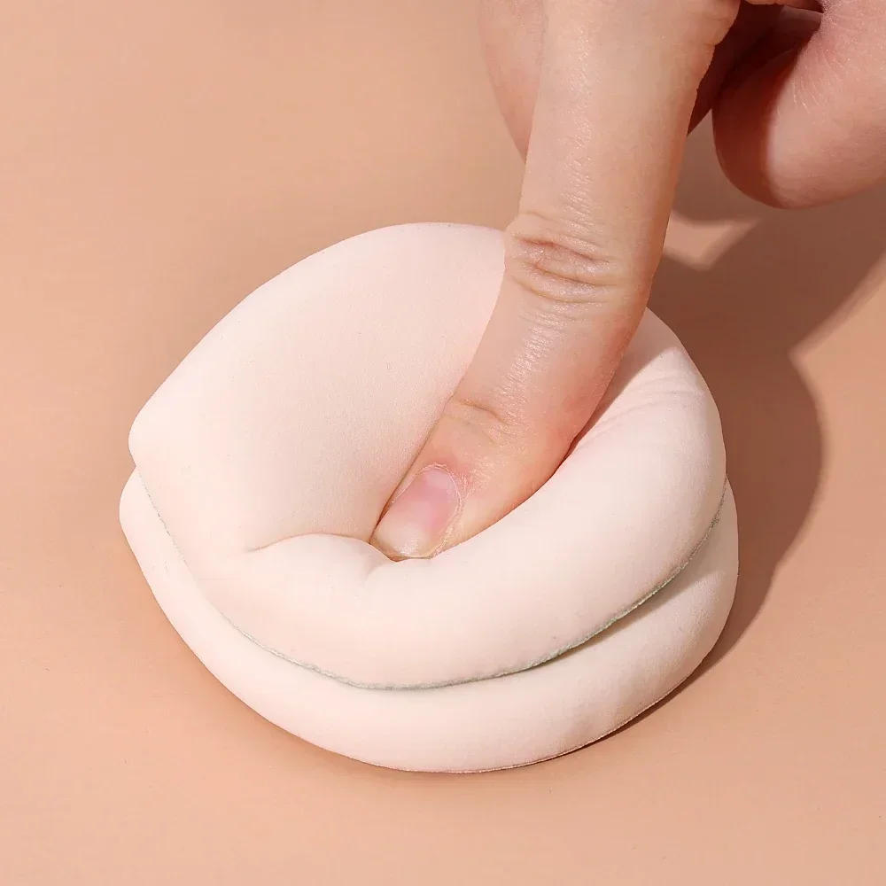 Description Picture 6 of item1-50pcs XL Large Size Cosmetics Puff Super Thick Concealer Foundation Sponge Cushions Wet Dry Use Face Beauty Makeup Puffs Tools