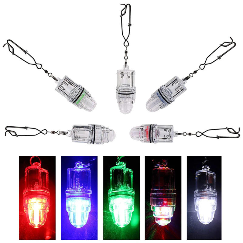 Description Picture 2 of itemLED Fishing Lamp Underwater Bullet Shape Flash Glowing Light Attracting Squid Deep Drop Underwater Fishing Lure Fishing Tools