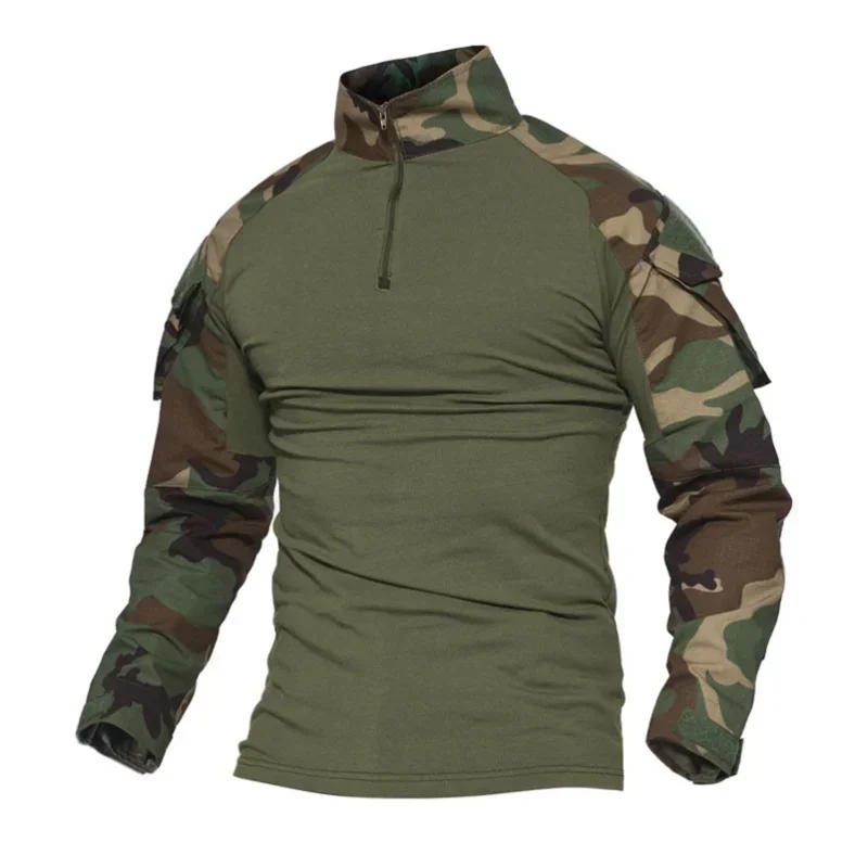 Description Picture 6 of itemOutdoor Tactical Shirts Hiking T-Shirts Softair Paintball Work Clothing Men Uniform Tops Camouflage Combat Shirt Hunting Clothes