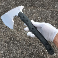 BEKETEN Original Jiaolong Battle Axe DC53 Blade linen Handle Outdoor Camping Hunting Survival Tactical Utility EDC Tool K Sheath