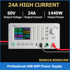 RD6024 RD6024W 60V 24A USB WiFi DC DC Digital Control Adjustable Step Down Voltage Bench Power Supply Buck Converter