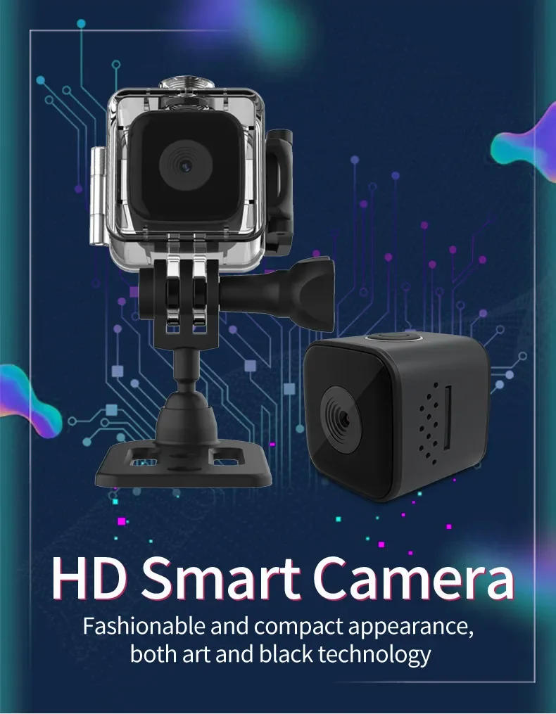 Description Picture 3 of itemSQ28 1080P Mini Camera with Waterproof Cover HD Smart Night Vision Indoor Cam Security Surveillance Monitor Camcorders Recorder