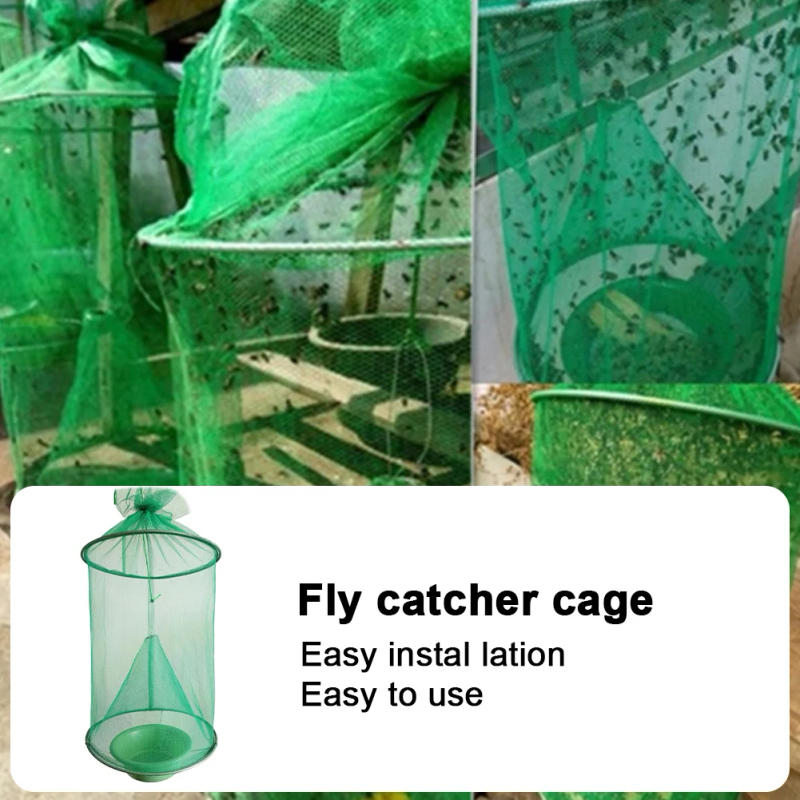 Description Picture 5 of itemHanging Fly Killer Net Trap Reusable Folding Flies Net Traps Practical Insects Pest Traps Pest Control Tool for Household Garden
